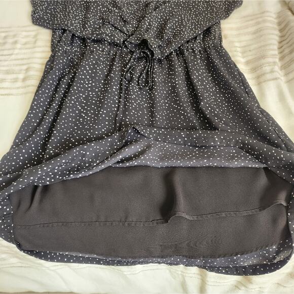 Hilary Radley Black Speckled Long Sleeve Mini Dress small - Picture 8 of 13